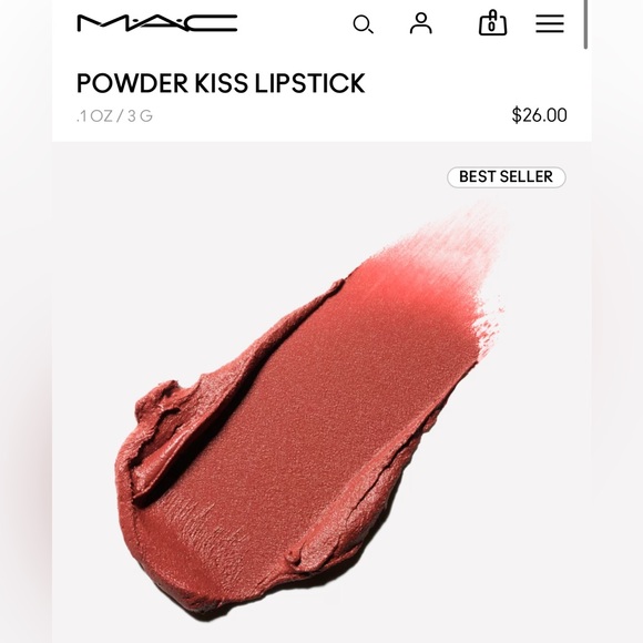MAC Powder Kiss Lipstick - Devoted to Chili - Picture 3 of 5